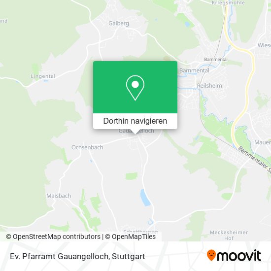 Ev. Pfarramt Gauangelloch Karte