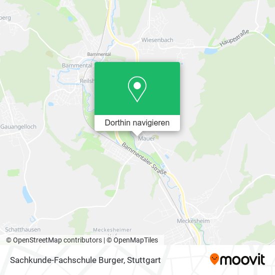 Sachkunde-Fachschule Burger Karte