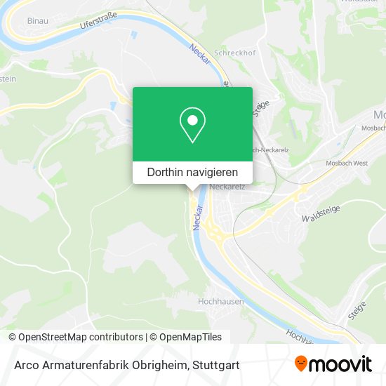 Arco Armaturenfabrik Obrigheim Karte