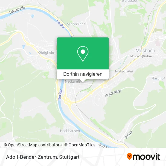 Adolf-Bender-Zentrum Karte