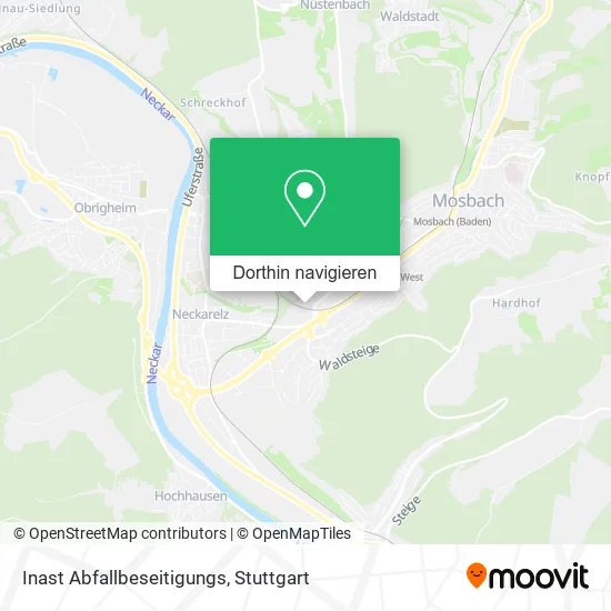 Inast Abfallbeseitigungs Karte