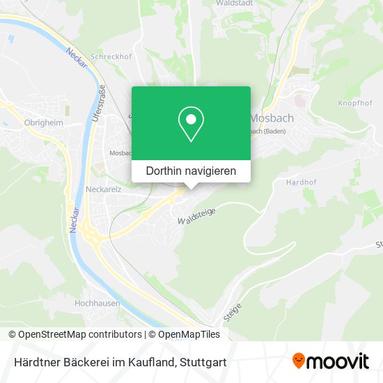 Härdtner Bäckerei im Kaufland Karte