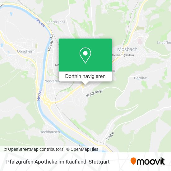 Pfalzgrafen Apotheke im Kaufland Karte