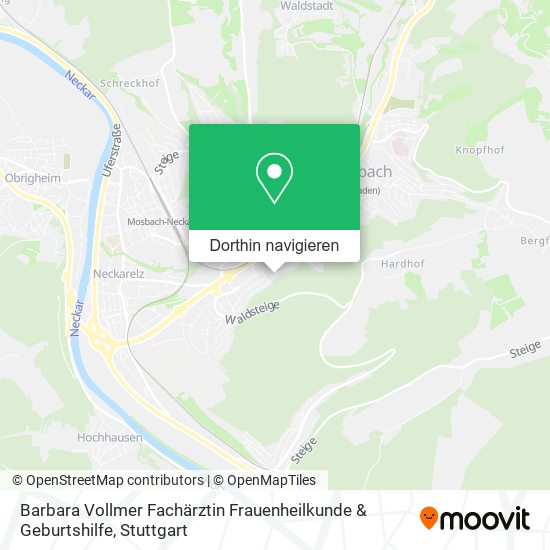 Barbara Vollmer Fachärztin Frauenheilkunde & Geburtshilfe Karte
