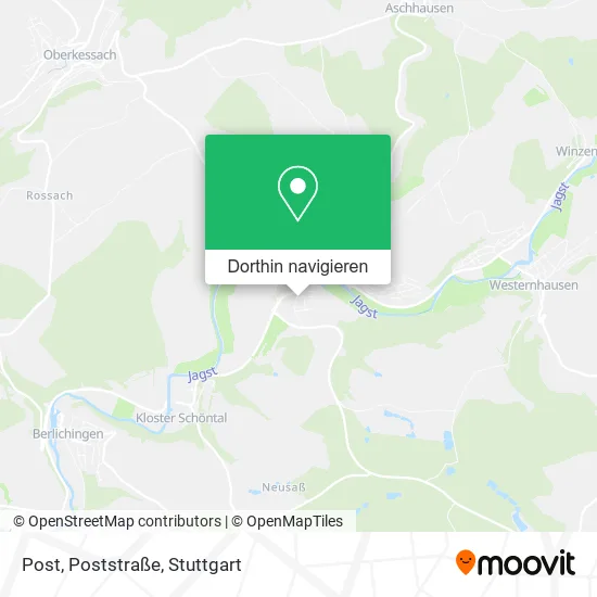 Post, Poststraße Karte