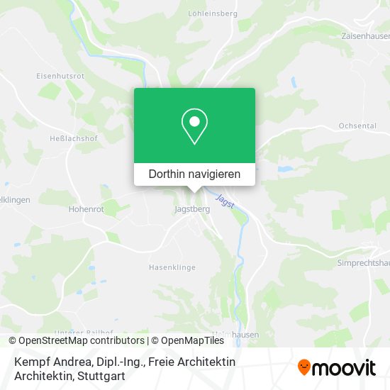 Kempf Andrea, Dipl.-Ing., Freie Architektin Architektin Karte