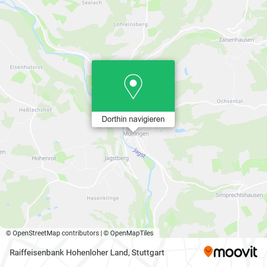 Raiffeisenbank Hohenloher Land Karte