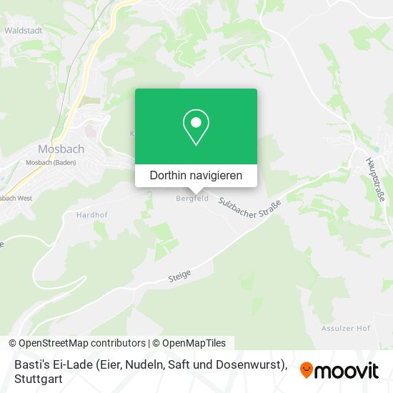 Basti's Ei-Lade (Eier, Nudeln, Saft und Dosenwurst) Karte