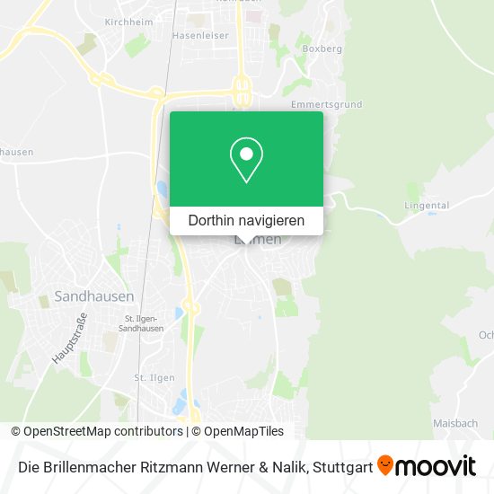 Die Brillenmacher Ritzmann Werner & Nalik Karte