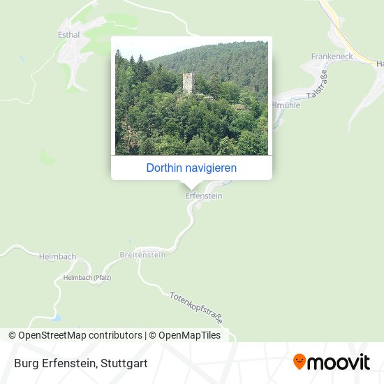 Burg Erfenstein Karte