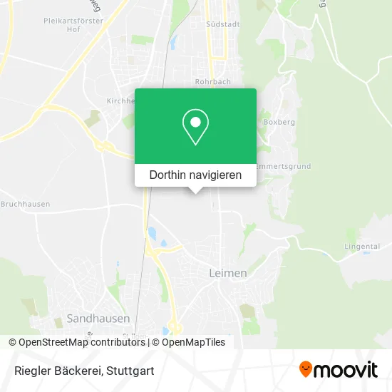 Riegler Bäckerei Karte