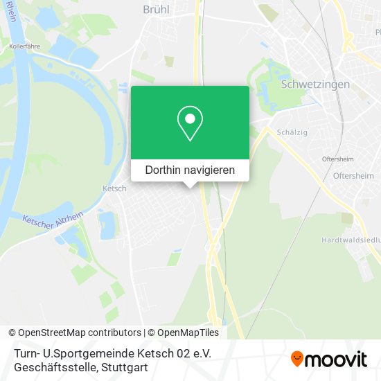 Turn- U.Sportgemeinde Ketsch 02 e.V. Geschäftsstelle Karte