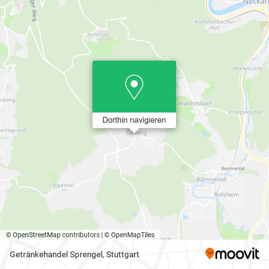 Getränkehandel Sprengel Karte