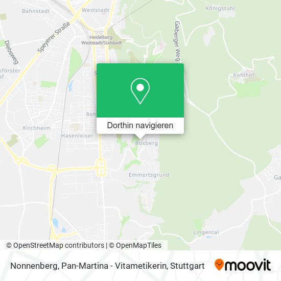 Nonnenberg, Pan-Martina - Vitametikerin Karte