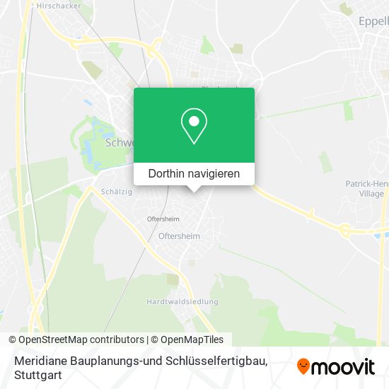 Meridiane Bauplanungs-und Schlüsselfertigbau Karte