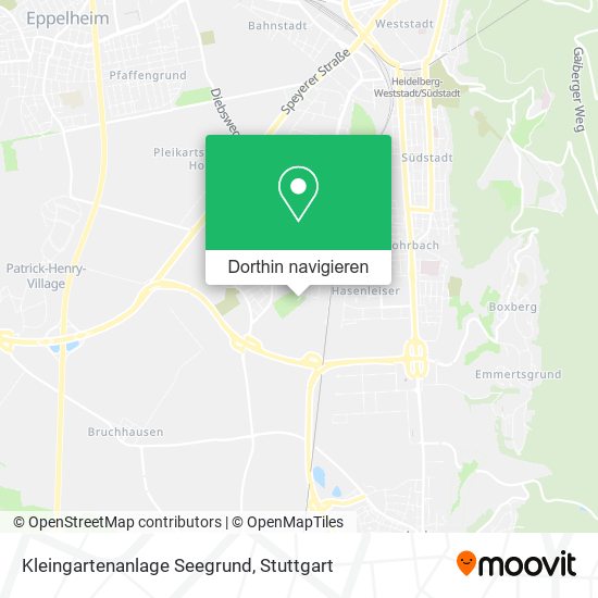 Kleingartenanlage Seegrund Karte