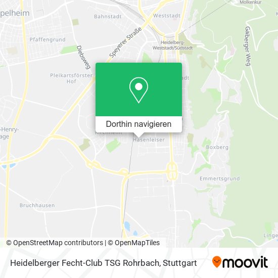 Heidelberger Fecht-Club TSG Rohrbach Karte