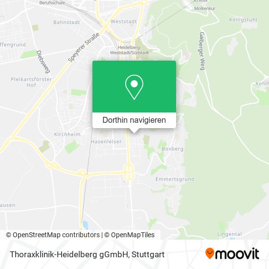 Thoraxklinik-Heidelberg gGmbH Karte