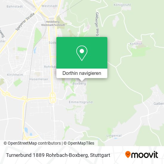 Turnerbund 1889 Rohrbach-Boxberg Karte