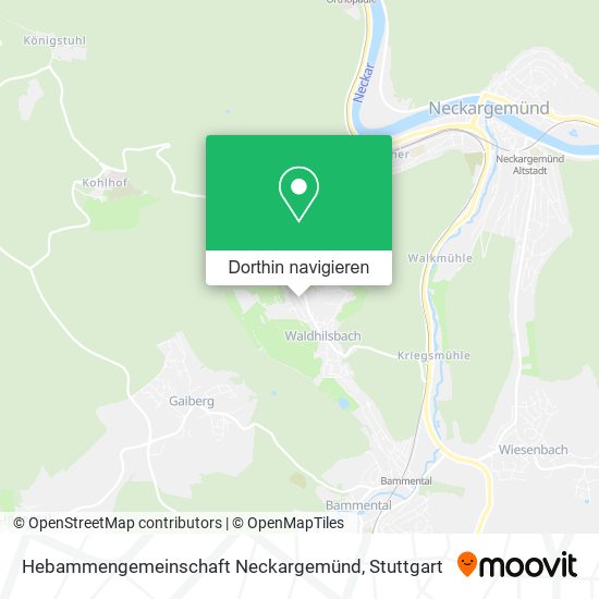 Hebammengemeinschaft Neckargemünd Karte