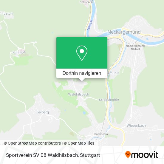 Sportverein SV 08 Waldhilsbach Karte