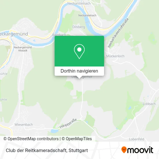 Club der Reitkameradschaft Karte