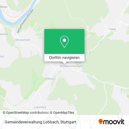 Gemeindeverwaltung Lobbach Karte
