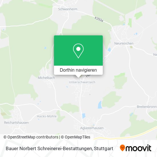 Bauer Norbert Schreinerei-Bestattungen Karte