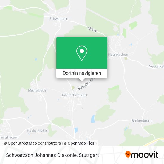 Schwarzach Johannes Diakonie Karte
