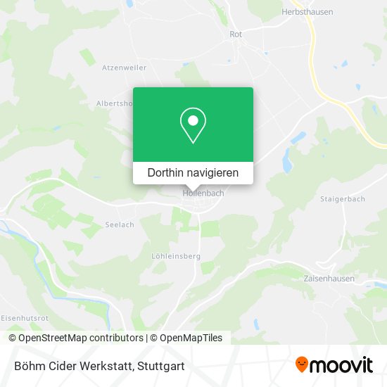 Böhm Cider Werkstatt Karte
