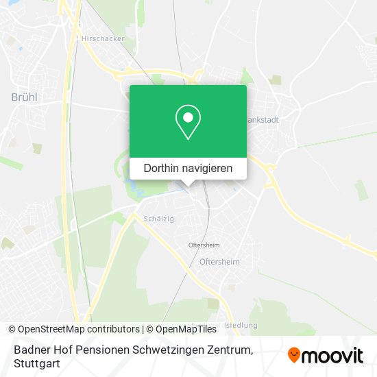 Badner Hof Pensionen Schwetzingen Zentrum Karte