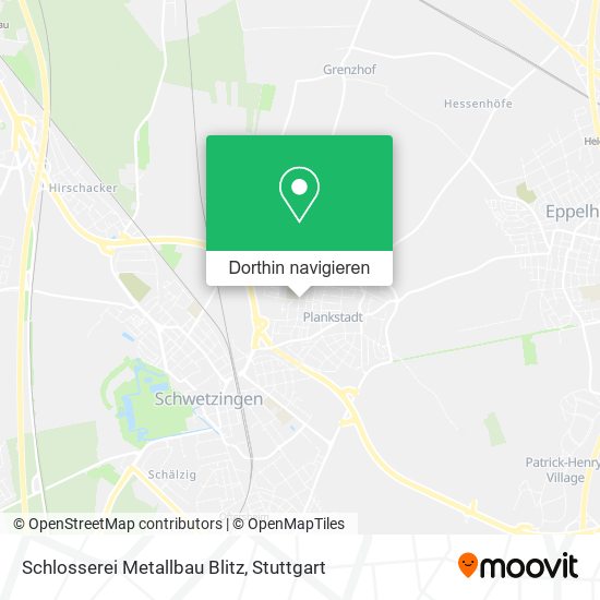 Schlosserei Metallbau Blitz Karte