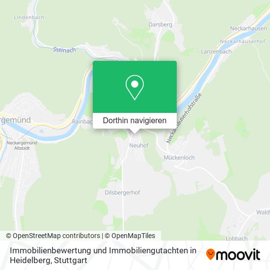 Immobilienbewertung und Immobiliengutachten in Heidelberg Karte