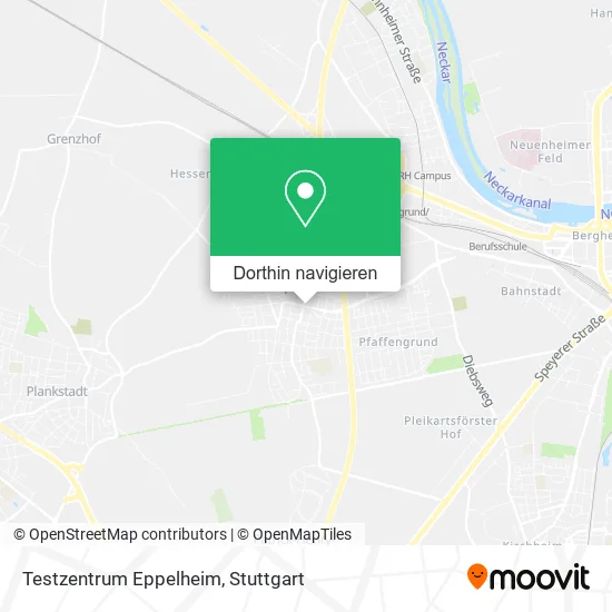 Testzentrum Eppelheim Karte