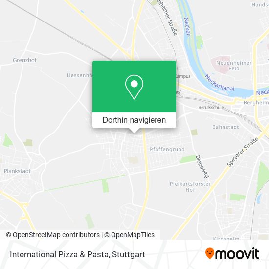 International Pizza & Pasta Karte