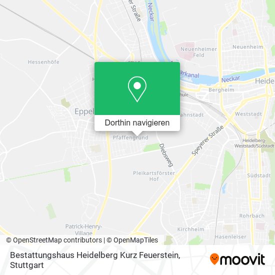Bestattungshaus Heidelberg Kurz Feuerstein Karte