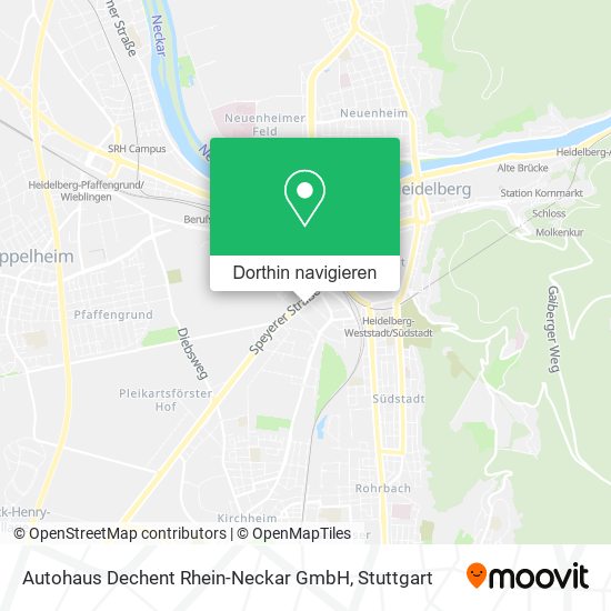 Autohaus Dechent Rhein-Neckar GmbH Karte