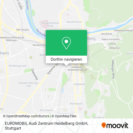 EUROMOBIL Audi Zentrum Heidelberg GmbH Karte
