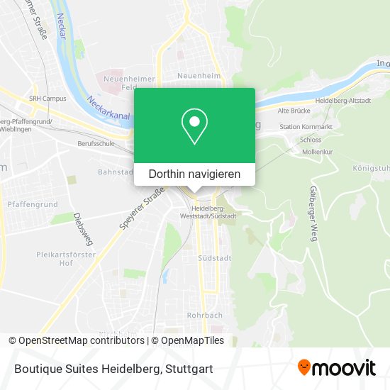 Boutique Suites Heidelberg Karte