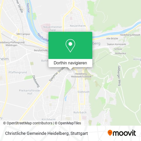 Christliche Gemeinde Heidelberg Karte