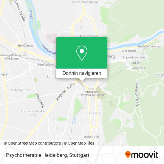 Psychotherapie Heidelberg Karte