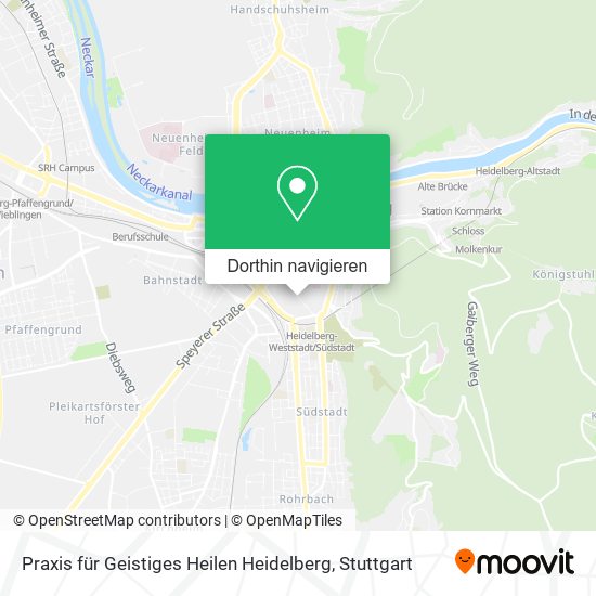 Praxis für Geistiges Heilen Heidelberg Karte