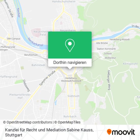 Kanzlei für Recht und Mediation Sabine Kauss Karte