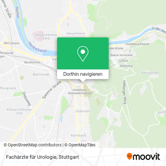 Fachärzte für Urologie Karte