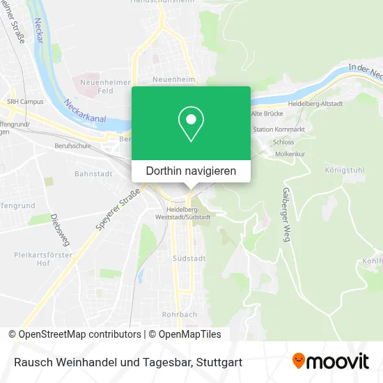 Rausch Weinhandel und Tagesbar Karte