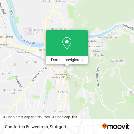 Comfortho Fußzentrum Karte