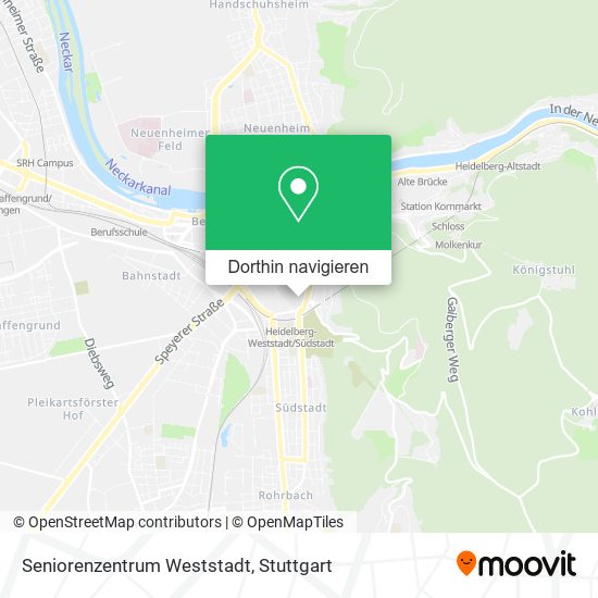 Seniorenzentrum Weststadt Karte