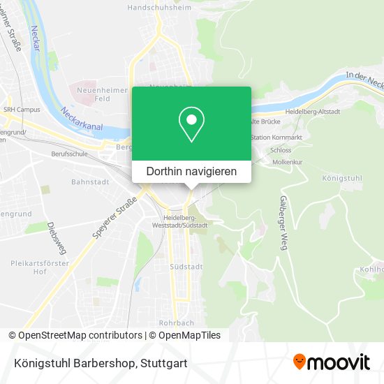 Königstuhl Barbershop Karte