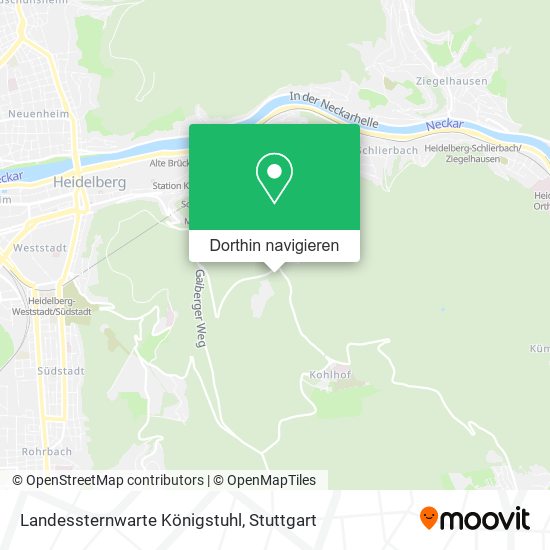 Landessternwarte Königstuhl Karte