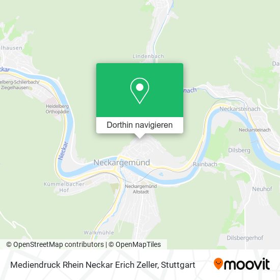Mediendruck Rhein Neckar Erich Zeller Karte